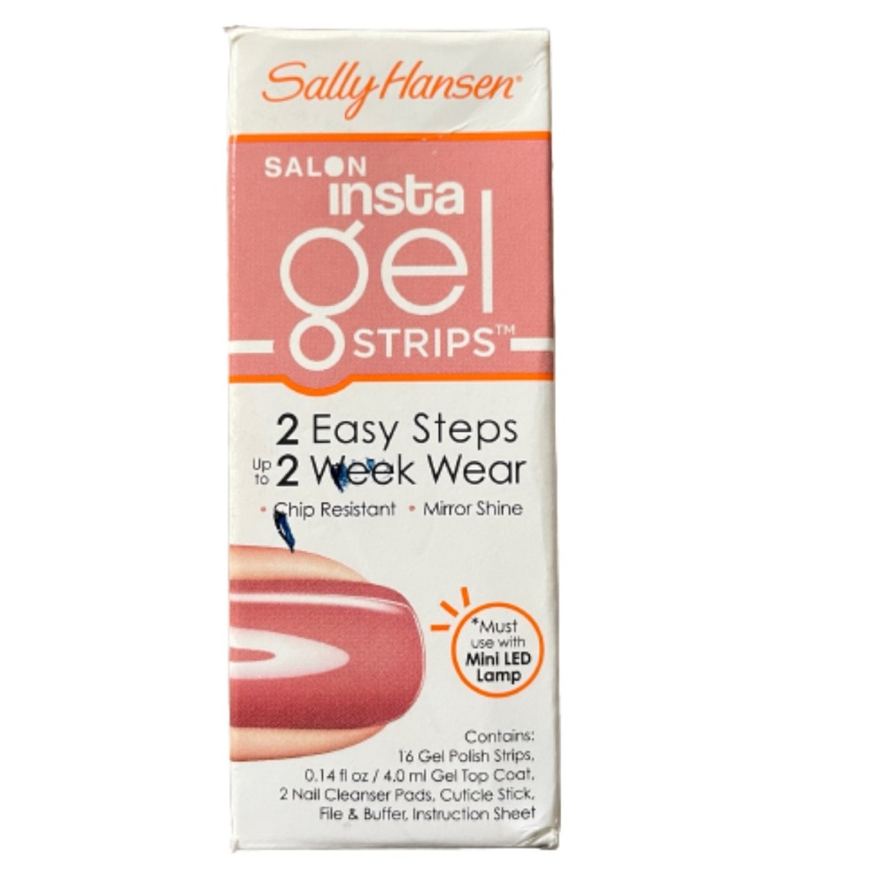 Pink Pong dusty pink print Sally Hansen Insta gel strips new